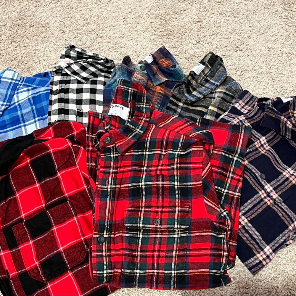 Boy’s Plaid Flannel Shirt Collection